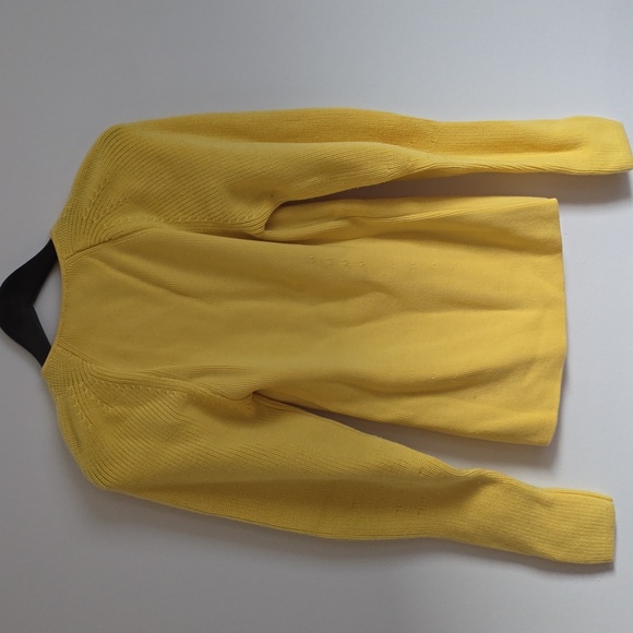COS Puff-sleeve Knitted Top In Yellow - Picture 6 of 6
